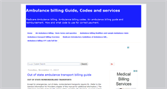 Desktop Screenshot of ambulancebillingtips.com